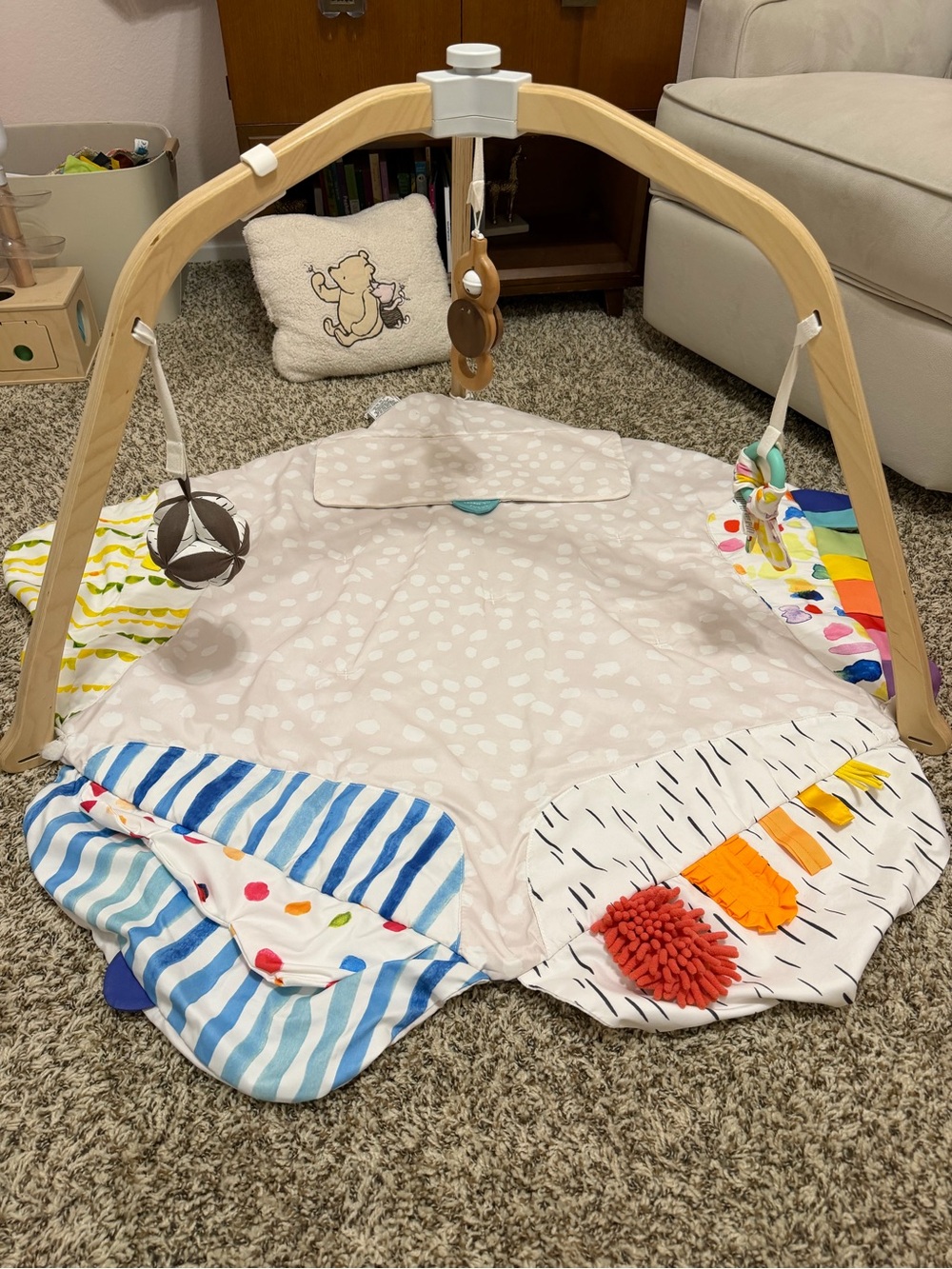 Lovevery Play Gym - Soft Activity Mat with Hanging Toys